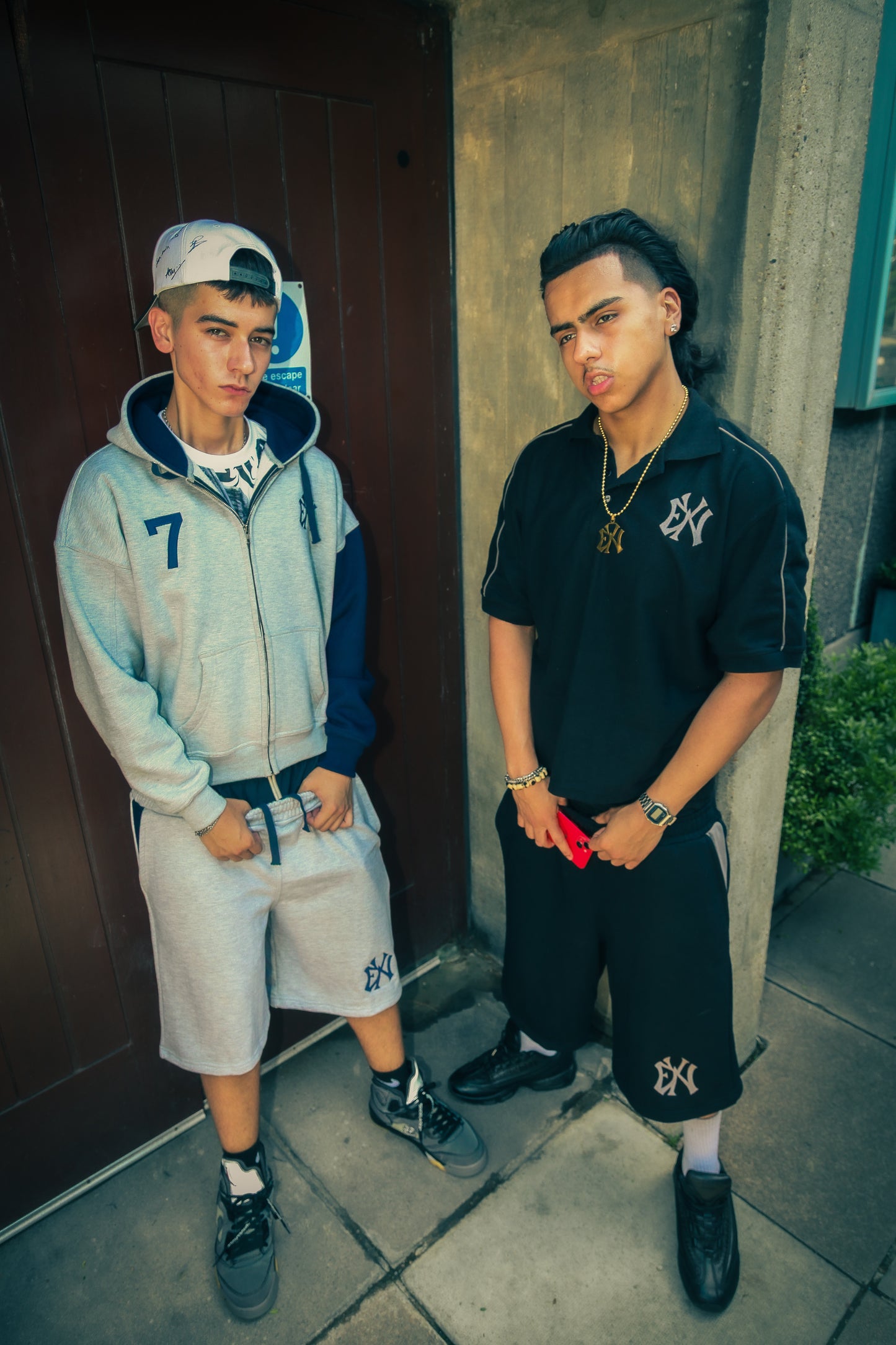 BLACK ENW JOGGER SHORTS