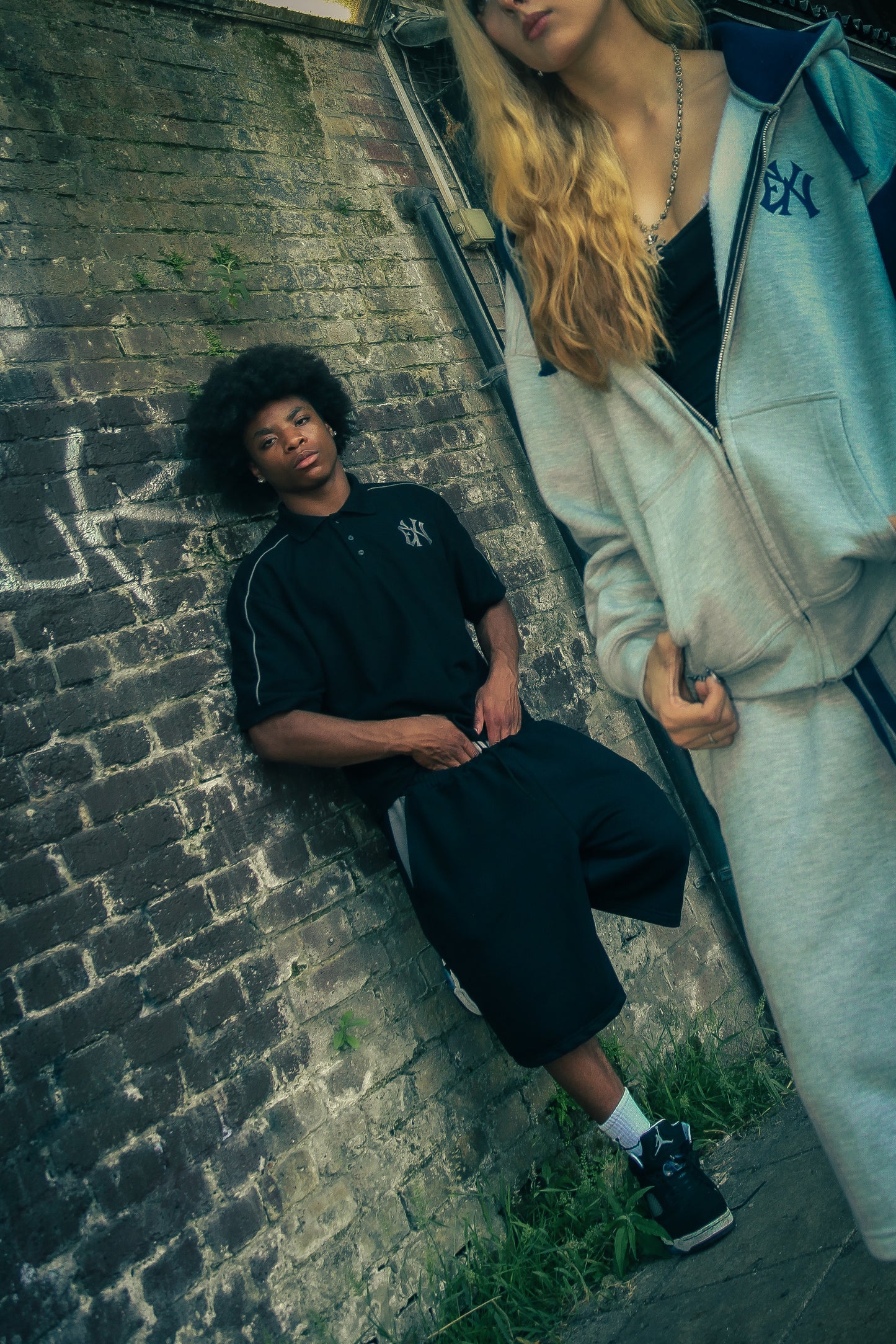 BLACK ENW JOGGER SHORTS