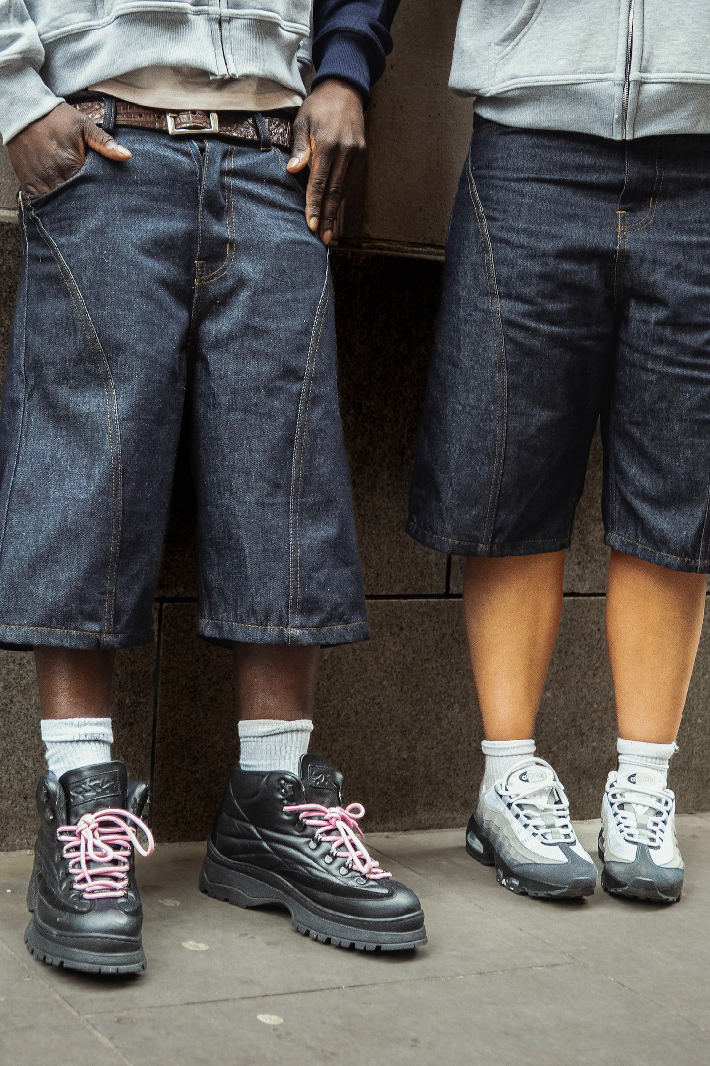 RAW DENIM JORTS
